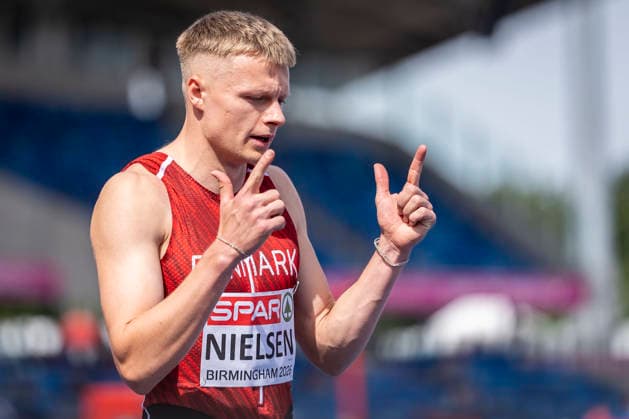 BIRMINGHAM, GREAT BRITAIN - AUGUST 10, 2026 : Gustav Lundholm NIELSEN (DEN Denmark) competing in the 400m heats during the European Athletics Championships at Alexander Stadium on August 10, 2026 in Birmingham, Great Britain. Nordrhein-Westfalen Great Britain Copyright: xLeahxKohringx