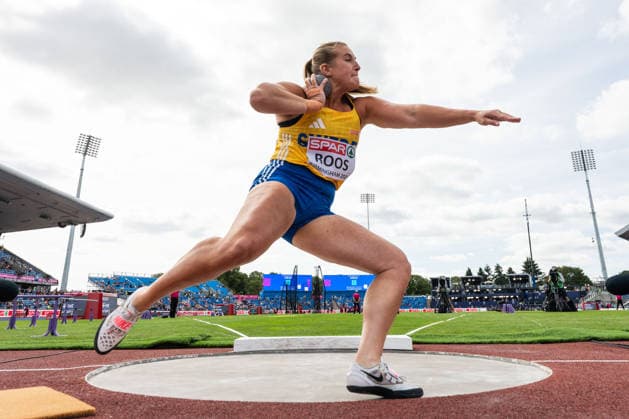 260810 Fanny Roos of Sweden competes in women™s shot put during day 1 of the 2026 European Athletics Championships on August 10, 2026 in Birmingham. Photo: Maxim Thore BILDBYRAN kod MT MT1064 friidrott athletics friidrett friidrotts-em em friidretts-em 2026 european athletics championships 1 bbeng shot put kula kulestot *** August 10, 2026: Fanny Roos of Sweden competes in the women’s shot put during Day 1 of the 2026 European Athletics Championships on August 10, 2026 in Birmingham. Photo by Maxim Thore. BILDBYRAN code MT MT1064 track and field athletics friidrett friidrotts em em friidretts em 2026 European Athletics Championships 1 bbeng shot put kula kulestot  Copyright: MAXIMxTHORE BB260810MT085