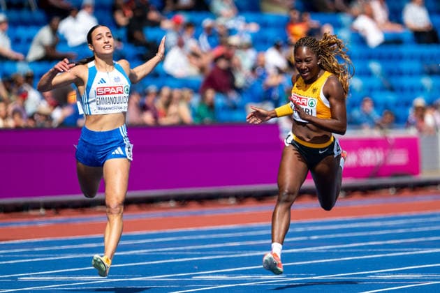 10.08.2026, GBR, Leichtathletik, Europameisterschaft 2026, Morgensession Tag 1, Birmingham Chelsea Kadiri ( Deutschland ), 100 Meter Sprint Damen, Vorlauf Birmingham Alexander Stadium England Großbritannien *** August 10, 2026, GBR, Track and Field, 2026 European Championships, Morning Session, Day 1, Birmingham, Chelsea Kadiri (Germany), Women s 100-Meter Dash, Preliminary Round, Birmingham Alexander Stadium, England, Great Britain Copyright: xNordphoto Memmlerx