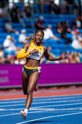10.08.2026, GBR, Leichtathletik, Europameisterschaft 2026, Morgensession Tag 1, Birmingham Chelsea Kadiri ( Deutschland ), 100 Meter Sprint Damen, Vorlauf Birmingham Alexander Stadium England Großbritannien *** August 10, 2026, GBR, Track and Field, 2026 European Championships, Morning Session, Day 1, Birmingham, Chelsea Kadiri (Germany), Women s 100-Meter Dash, Preliminary Round, Birmingham Alexander Stadium, England, Great Britain Copyright: xNordphoto Memmlerx