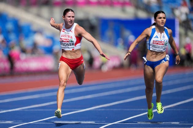 ATHLETICS - European Athletics Championships BIRMINGHAM,ENGLAND,10.AUG.26 - ATHLETICS - European Athletics Championships, 100m, Women. Image shows Magdalena Lindner (AUT).  GEPAxpictures xRanjithxKumar