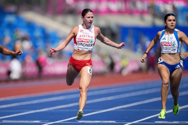 ATHLETICS - European Athletics Championships BIRMINGHAM,ENGLAND,10.AUG.26 - ATHLETICS - European Athletics Championships, 100m, Women. Image shows Magdalena Lindner (AUT).  GEPAxpictures xRanjithxKumar