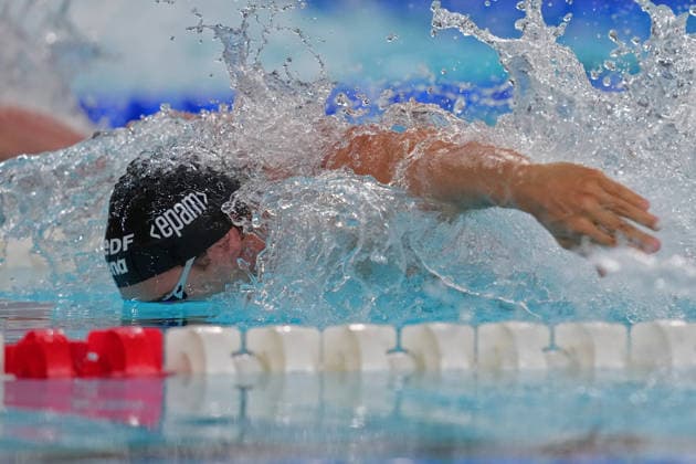 Thomas Ceccon from Italy at the Swimming European Aquatics Championships Paris 2026, Paris, August 10, 2026 .  Copyright: xGianxMattiaxD Alberto LaPressex