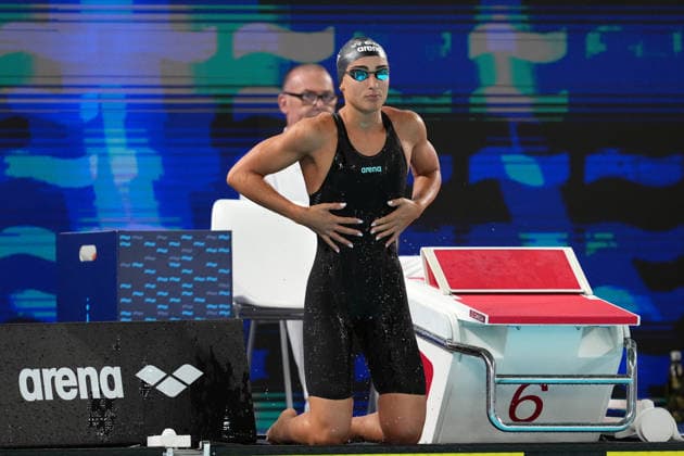 Virginia Menicucci from Italy at the Swimming European Aquatics Championships Paris 2026, Paris, August 10, 2026 .  Copyright: xGianxMattiaxD Alberto LaPressex