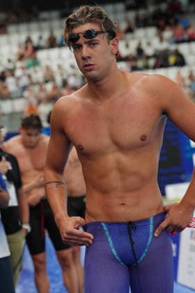 No Ponti from Switzerland at the Swimming European Aquatics Championships Paris 2026, Paris, August 10, 2026 .  Copyright: xGianxMattiaxD Alberto LaPressex