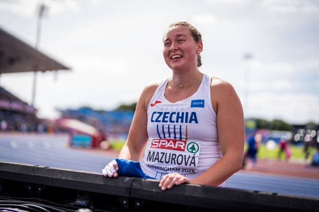 European Athletics Championships in Birmingham, United Kingdom, August 10, 2026, the women s shot put qualifying. Martina Mazurova of Czech Republic. (CTKxPhoto JaroslavxSvoboda) CTKPhotoP2026081003852  CTKPhotoP2026081003852