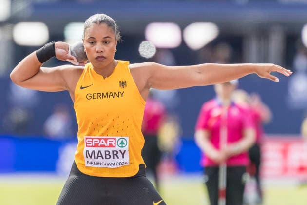 BIRMINGHAM, GREAT BRITAIN - AUGUST 10, 2026 : Yemisi MABRY (GER Germany) during the shot put qualification of the European Athletics Championships at Alexander Stadium on August 10, 2026 in Birmingham, Great Britain. Oregon Great Britain Copyright: xAxelxKohringx