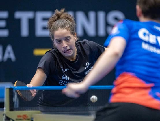 MALMÖ 2026-08-10 Egypt s Hana Goda (paired with Dina Meshref) in the match against Germany s Nina Mittelham and Australia s Yangzi Liu in the first round of the women s doubles tournament at the Europe Smash Sweden 2026 Table tennis, Tischtennis tournament at Baltiska Hallen in Malmö, Sweden, on August 10, 2026. MALMÖ SWEDEN x50090x *** MALMÖ, August 10, 2026—Egypt’s Hana Goda teamed up with Dina Meshref to face Germany’s Nina Mittelham and Australia’s Yangzi Liu in the first round of the women’s doubles tournament at the Europe Smash Sweden 2026 table tennis tournament at Baltiska Hallen in Malmö, Sweden, on August 10, 2026 MALMÖ SWEDEN x50090x  Copyright: xJohanxNilssonx xTTx EUROPE SMASH SWEDEN 2026