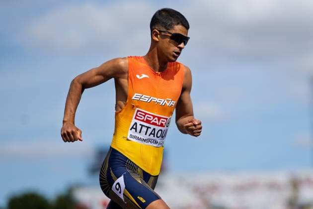 BIRMINGHAM, UNITED KINGDOM - AUGUST 10: Mohamed Attaoui of Spain competes in the Men s 800m during the European Athletics Championships at Alexander Stadium on August 10, 2026 in Birmingham, United Kingdom. England United Kingdom Copyright: xBEAUTIFULxSPORTS TobiasxLacknerx