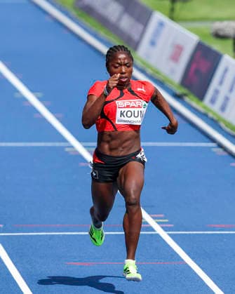 27th European Athletics Championships - Birmingham 2026: Day One Switzerland s Nathacha Kouni competes in the second round one heat of the Women s 100m event on day one of the 2026 European Athletics Championships at the Alexander Stadium in Perry Bar, Birmingham, England, on August 10, 2026. Perry Bar Birmingham United Kingdom  Copyright: xMIxNewsx originalFilename:fletcher-european260810_npnfD.jpg