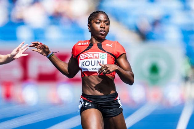 European Athletics Championships; Birmingham, 10.08.2026 BIRMINGHAM, UNITED KINGDOM - AUGUST 10: Nathacha Kouni (Switzerland) competes in the first round of the womens 100 m on August 10, 2026 in Birmingham, United Kingdom. *** European Athletics Championships, Birmingham, August 10, 2026 BIRMINGHAM, UNITED KINGDOM AUGUST 10 Nathacha Kouni of Switzerland competes in the first round of the women s 100-meter dash on August 10, 2026, in Birmingham, United Kingdom Copyright: xBEAUTIFULxSPORTS UlfxSchillerx