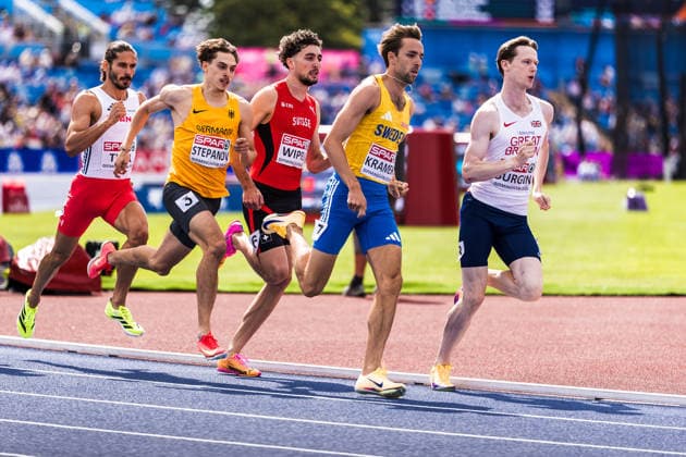 European Athletics Championships; Birmingham, 10.08.2026 BIRMINGHAM, UNITED KINGDOM - AUGUST 10: Alexander Stepanov (GER - Germany) and Ramon Wipfli (Switzerland) compete in the first round of the mens 800 m on August 10, 2026 in Birmingham, United Kingdom. *** European Athletics Championships, Birmingham, August 10, 2026 BIRMINGHAM, UNITED KINGDOM, AUGUST 10—Alexander Stepanov (GER, Germany) and Ramon Wipfli (Switzerland) compete in the first round of the men’s 800 m on August 10, 2026, in Birmingham, United Kingdom Copyright: xBEAUTIFULxSPORTS UlfxSchillerx