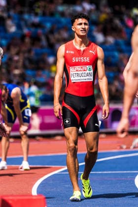 European Athletics Championships; Birmingham, 10.08.2026 BIRMINGHAM, UNITED KINGDOM - AUGUST 10: Ricky Petrucciani (Switzerland) after the first round of the mens 400 m on August 10, 2026 in Birmingham, United Kingdom. *** European Athletics Championships, Birmingham, August 10, 2026 BIRMINGHAM, UNITED KINGDOM AUGUST 10 Ricky Petrucciani of Switzerland after the first round of the men s 400-meter race on August 10, 2026, in Birmingham, United Kingdom Copyright: xBEAUTIFULxSPORTS UlfxSchillerx