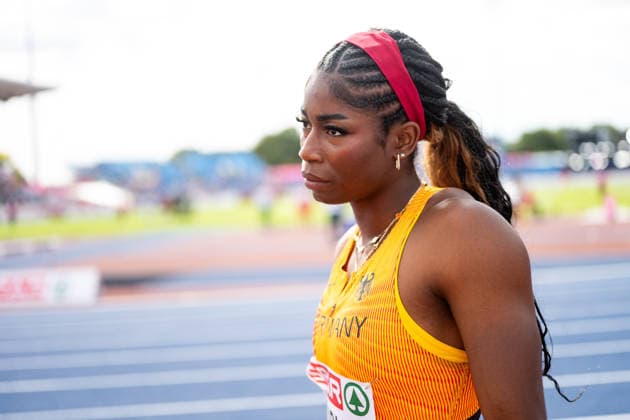 10.08.2026, GBR, Leichtathletik, Europameisterschaft 2026, Morgensession Tag 1, Birmingham Nina Chioma Ndubuisi ( Deutschland ), Kugelstoßen Damen, Qualifikation Birmingham Alexander Stadium England Großbritannien *** August 10, 2026, GBR, Track and Field, 2026 European Championships, Morning Session, Day 1, Birmingham Nina Chioma Ndubuisi (Germany), Women s Shot Put, Qualifying Round, Birmingham Alexander Stadium, England, Great Britain Copyright: xNordphoto Memmlerx