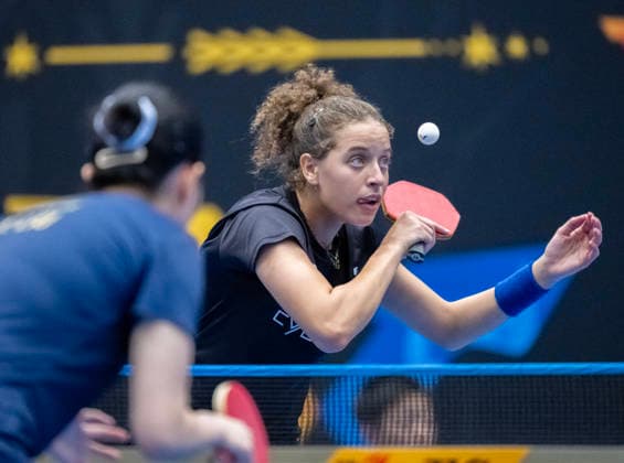 Egypt s Hana Goda (paired with Dina Meshref) in the match against Germany s Nina Mittelham and Australia s Yangzi Liu in the first round of the women s doubles tournament at the Europe Smash Sweden 2026 Table tennis, Tischtennis tournament at Baltiska Hallen in Malmö, Sweden, on August 10, 2026. MALMÖ SWEDEN x50090x *** Egypt s Hana Goda teamed up with Dina Meshref to face Germany s Nina Mittelham and Australia s Yangzi Liu in the first round of the women s doubles tournament at the Europe Smash Sweden 2026 table tennis tournament at Baltiska Hallen in Malmö, Sweden, on August 10, 2026 MALMÖ, SWEDEN x50090x  Copyright: xJohanxNilssonx xTTx EUROPE SMASH SWEDEN 2026