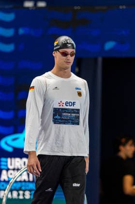 SWIMMING - EAC 2026 PARIS,FRANCE,10.AUG.26 - SWIMMING - European Aquatics Championships Paris 2026, 50m butterfly, men. Image shows Luca Armbruster (GER).  GEPAxpictures xPhilippxBrem