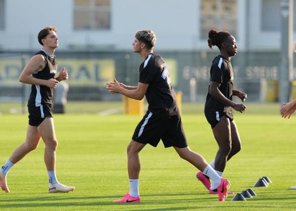 SOCCER - UEFA CL, Sturm vs Fenerbahce GRAZ,AUSTRIA,10.AUG.26 - SOCCER - UEFA Champions League, qualification, Sturm Graz vs Fenerbahce Istanbul, preview, training Sturm. Image shows Arjan Malic (Sturm).  GEPAxpictures xMichaelxRiedler
