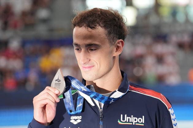 Alberto Razzetti silver medal 400 medley European Swimming Championships Paris 2026, Paris, August 10, 2026.  Copyright: xDavidexSpada LaPressex