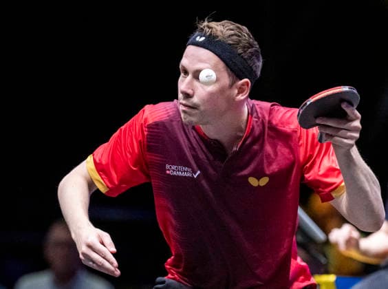 MALMÖ 2026-08-10 Jonathan Groth of Denmark performs his serve ritual in the match against Sweden s Mattias Karlsson in the first round of the men s singles at the Europe Smash Sweden 2026 Table tennis, Tischtennis tournament at Malmö Arena in Malmö, Sweden, on August 10, 2026. MALMÖ SWEDEN x50090x *** MALMÖ, August 10, 2026 — Jonathan Groth of Denmark performs his serve ritual during his match against Sweden’s Mattias Karlsson in the first round of the men’s singles at the Europe Smash Sweden 2026 table tennis tournament at Malmö Arena in Malmö, Sweden, on August 10, 2026 MALMÖ SWEDEN x50090x  Copyright: xJohanxNilssonx xTTx EUROPE SMASH SWEDEN 2026