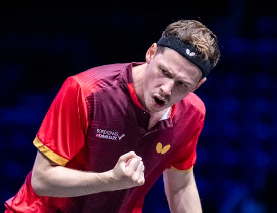MALMÖ 2026-08-10 Jonathan Groth of Denmark celebrates after winning a point in his match against Sweden s Mattias Karlsson in the first round of the men s singles at the Europe Smash Sweden 2026 Table tennis, Tischtennis tournament at Malmö Arena in Malmö, Sweden, on August 10, 2026. MALMÖ SWEDEN x50090x *** MALMÖ, August 10, 2026 — Jonathan Groth of Denmark celebrates after winning a point in his match against Sweden’s Mattias Karlsson in the first round of the men’s singles at the Europe Smash Sweden 2026 table tennis tournament at Malmö Arena in Malmö, Sweden, on August 10, 2026 MALMÖ SWEDEN x50090x  Copyright: xJohanxNilssonx xTTx EUROPE SMASH SWEDEN 2026