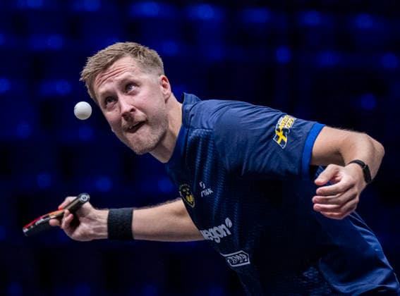 MALMÖ 2026-08-10 Sweden s Mattias Karlsson serves in the match against Jonathan Groth of Denmark in the first round of the men s singles at the Table tennis, Tischtennis tournament Europe Smash Sweden 2026 at Malmö Arena in Malmö, Sweden, on August 10, 2026. MALMÖ SWEDEN x50090x *** MALMÖ, August 10, 2026—Sweden’s Mattias Karlsson serves during his match against Jonathan Groth of Denmark in the first round of the men’s singles at the Europe Smash Sweden 2026 table tennis tournament at Malmö Arena in Malmö, Sweden, on August 10, 2026 MALMÖ SWEDEN x50090x  Copyright: xJohanxNilssonx xTTx EUROPE SMASH SWEDEN 2026