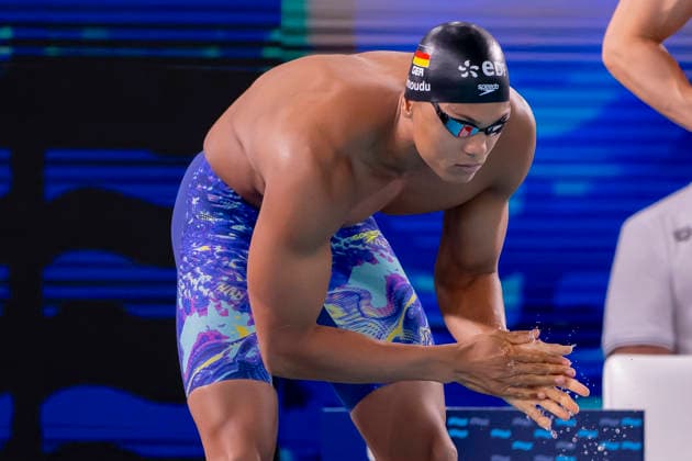 France, Paris, Centre Aquatique Olympique Metropole du Grand Paris, 10.08.2026, European Aquatics Championships Artistic Swimming, Day 11, Morning Session, Melvin Imoudu, Potsdamer SV, Germany, Photo by Eibner Pressefoto Tino Henschel European Aquatics Championships Artistic Swimming, Day 11, Morning Session Paris *** France, Paris, Centre Aquatique Olympique Metropole du Grand Paris, August 10, 2026, European Aquatics Championships – Artistic Swimming, Day 11, Morning Session, Melvin Imoudu, Potsdamer SV, Germany, Photo by Eibner Pressefoto Tino Henschel European Aquatics Championships – Artistic Swimming, Day 11, Morning Session, Paris Copyright: xEibnerxPressefotox