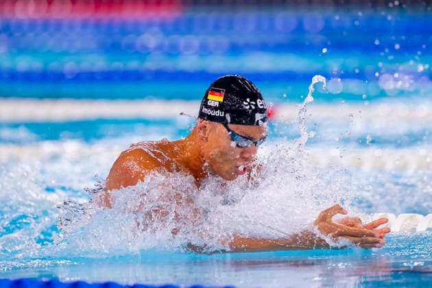 France, Paris, Centre Aquatique Olympique Metropole du Grand Paris, 10.08.2026, European Aquatics Championships Artistic Swimming, Day 11, Morning Session, Melvin Imoudu, Potsdamer SV, Germany, Photo by Eibner Pressefoto Tino Henschel European Aquatics Championships Artistic Swimming, Day 11, Morning Session Paris *** France, Paris, Centre Aquatique Olympique Metropole du Grand Paris, August 10, 2026, European Aquatics Championships – Artistic Swimming, Day 11, Morning Session, Melvin Imoudu, Potsdamer SV, Germany, Photo by Eibner Pressefoto Tino Henschel European Aquatics Championships – Artistic Swimming, Day 11, Morning Session, Paris Copyright: xEibnerxPressefotox