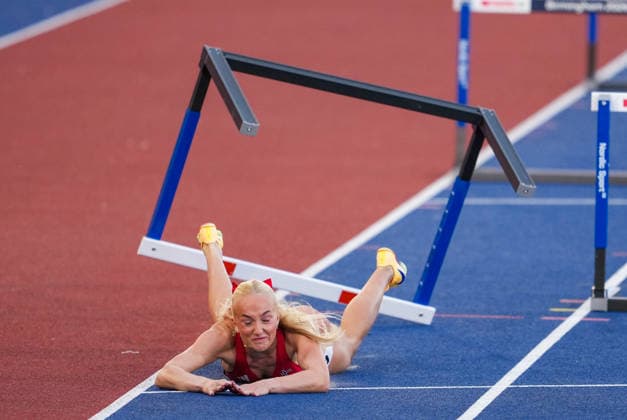 EM i friidrett utendors 2026 - Dag 1 Birmingham, England 20260810. Lovise Skarbovik Andresen in the women s 100 meter hurdles trial during the European Athletics Championships 2026 at Alexander Stadium in Birmingham on Monday. Photo: Beate Oma Dahle NTB Birmingham England EDITORIAL USE ONLY. RESTRICTED USE FOR BETTING COMPANIES Ref:_SPO8Ps5IX5Ugfw.jpg *** 2026 European Outdoor Athletics Championships, Day 1, Birmingham, England, August 10, 2026. Lovise Skarbovik Andresen in the women’s 100-meter hurdles trial during the 2026 European Athletics Championships at Alexander Stadium in Birmingham on Monday. Photo: Beate Oma Dahle, NTB, Birmingham, England. EDITORIAL USE ONLY. RESTRICTED USE FOR BETTING. COMCOMPANIES  Copyright: xBeatexOmaxDahlex xNTBx
