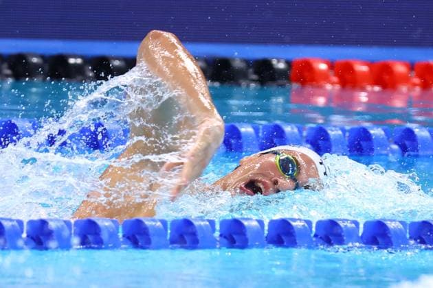 Championnat d Europe de natation PHOTOPQR LE COURRIER PICARD Haslin ; Saint Denis ; 10 08 2026 ; 10 08 26 Championnat d Europe de natation Centre Aquatique Olympique Finale du relais 4x200m nage libre Hommes - Pierre Largeron - 2èmes medaille d argent Photo Fred Haslin LEN European Aquatics Championships at the Olympic Aquatic Centre in Saint-Denis, northern suburbs of Paris, on August 10, 2026 Saint Denis 93 France  Copyright: xPHOTOPQR LExCOURRIERxPICARD MAXPxHaslinx 20260810LCP8551 20260810LCP8551