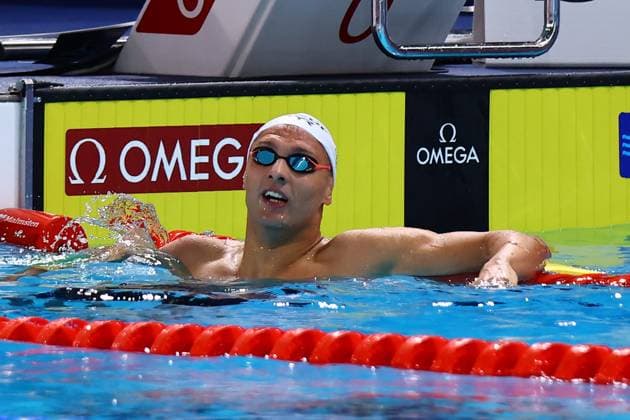 Championnat d Europe de natation PHOTOPQR LE COURRIER PICARD Haslin ; Saint Denis ; 10 08 2026 ; 10 08 26 Championnat d Europe de natation Centre Aquatique Olympique Finale du relais 4x200m nage libre Hommes - Roman Fuchs - 2èmes medaille d argent Photo Fred Haslin LEN European Aquatics Championships at the Olympic Aquatic Centre in Saint-Denis, northern suburbs of Paris, on August 10, 2026 Saint Denis 93 France  Copyright: xPHOTOPQR LExCOURRIERxPICARD MAXPxHaslinx 20260810LCP8562 20260810LCP8562