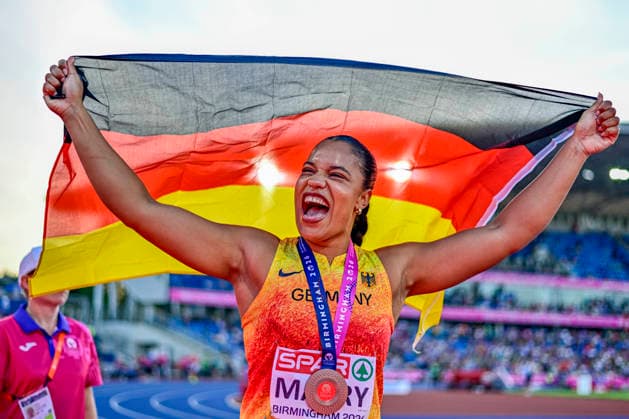 Yemisi MABRY (Germany, MTG Mannheim, SHOT PUT Women) GBR, European Athletics Championships, Athletics, 10.08.2026, GBR, European Athletics Championships, Athletics, 10.08.2026, Birmingham *** Yemisi MABRY Germany, MTG Mannheim, Women s Shot Put GBR, European Athletics Championships, Track and Field, August 10, 2026, GBR, European Athletics Championships, Track and Field, August 10, 2026, Birmingham Copyright: xEibnerxPressefoto JanxPapenfussx EP_JPS