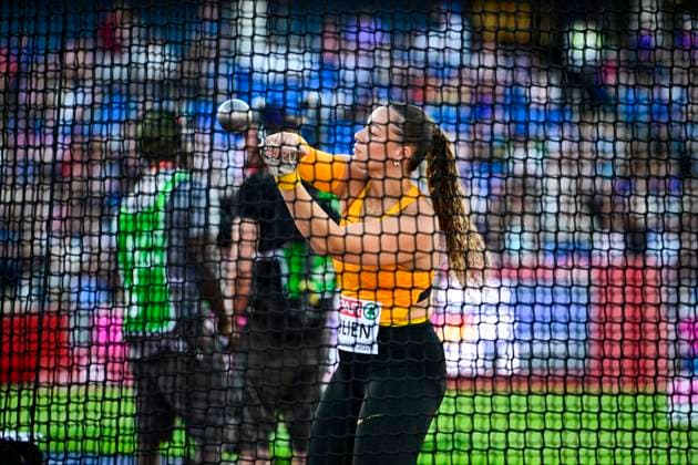 Jada JULIEN (Germany, LV 90 Erzgebirge, HAMMER THROW Women) GBR, European Athletics Championships, Athletics, 10.08.2026, GBR, European Athletics Championships, Athletics, 10.08.2026, Birmingham *** Jada JULIEN Germany, 90-meter shot put, Women s Hammer Throw GBR, European Athletics Championships, Track and Field, August 10, 2026, GBR, European Athletics Championships, Track and Field, August 10, 2026, Birmingham Copyright: xEibnerxPressefoto JanxPapenfussx EP_JPS