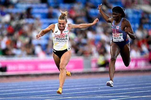 European Athletics Championships Birmingham 2026 - day 1 BIRMINGHAM, ENGLAND - AUGUST 10 : Rosius Rani (BEL) in action during the 100m semi-final on day 1 of the Birmingham 2026 European Athletics Championships on August 10, 2026 in Birmingham, England, 10 08 2026 Birmingham ENGLAND  Copyright: xTomasxSiskx
