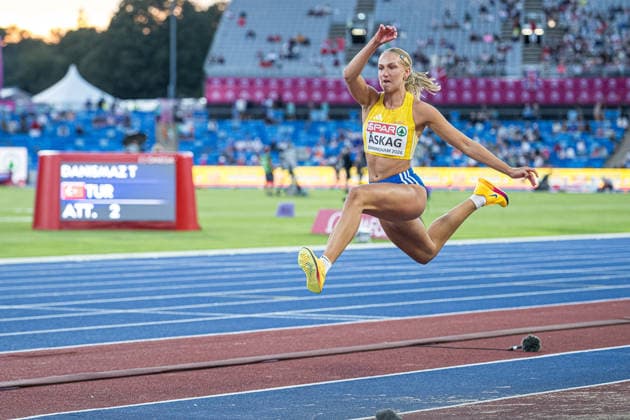 260810 Maja Askag of Sweden competes in women s triple jump during day 1 of the 2026 European Athletics Championships on August 10, 2026 in Birmingham. Photo: Maxim Thore BILDBYRAN kod MT MT1064 friidrott athletics friidrett friidrotts-em em friidretts-em 2026 european athletics championships 1 bbeng sverige dam damer women triple jump tresteg *** 260810 Maja Askag of Sweden competes in the women’s triple jump during Day 1 of the 2026 European Athletics Championships on August 10, 2026 in Birmingham. Photo by Maxim Thore. BILDBYRAN code MT MT1064 track and field athletics friidrett friidrotts em em friidretts em 2026 European Athletics Championships 1 BBENG Sweden women triple jump  Copyright: MAXIMxTHORE BB260810MT126
