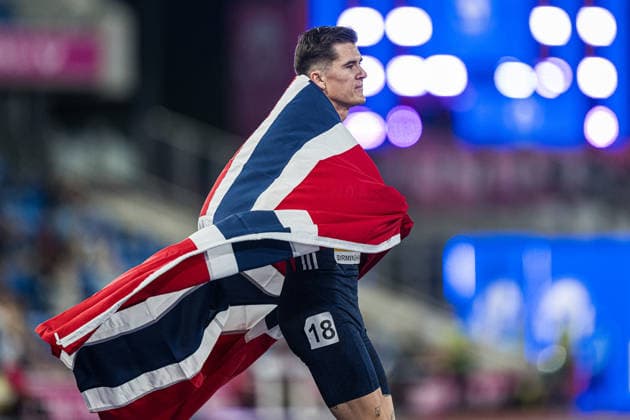 260810 Jakob Asserson Ingebrigtsen of Norway celebrates after men s 5000 meter in during day 1 of the 2026 European Athletics Championships on August 10, 2026 in Birmingham. Photo: Mathias Bergeld BILDBYRAN kod MB MT1064 friidrott athletics friidrett friidrotts-em em friidretts-em 2026 european athletics championships 1 bbeng jubel norge *** 260810 Jakob Asserson Ingebrigtsen of Norway celebrates after the men’s 5,000-meter race on Day 1 of the 2026 European Athletics Championships on August 10, 2026 in Birmingham. Photo by Mathias Bergeld, BILDBYRAN, code MB MT1064. track and field, athletics, friidrett, friidrotts EM, 2026 European Athletics Championships, 1, celebration, Norway  Copyright: MATHIASxBERGELD BB260810MB106