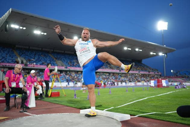 Athletics, European Championships in Birmingham, shot put, men, final
