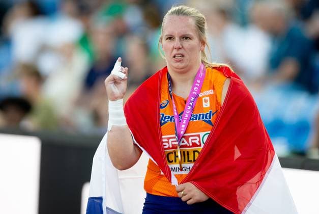 BIRMINGHAM - Jessica Schilder wins gold in the shot put final at the European Athletics Championships. It is the first time the European Championships are being held in Great Britain. IRIS VAN DEN BROEK ANP xVIxANPxSportx xxANPxIVx 565237564 originalFilename: 565237564.jpg