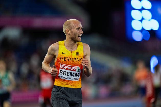 BIRMINGHAM, UNITED KINGDOM - AUGUST 10: Florian Bremm of Germany Men s 5000m during the European Athletics Championships at Alexander Stadium on August 10, 2026 in Birmingham, United Kingdom. England United Kingdom Copyright: xBEAUTIFULxSPORTS TobiasxLacknerx