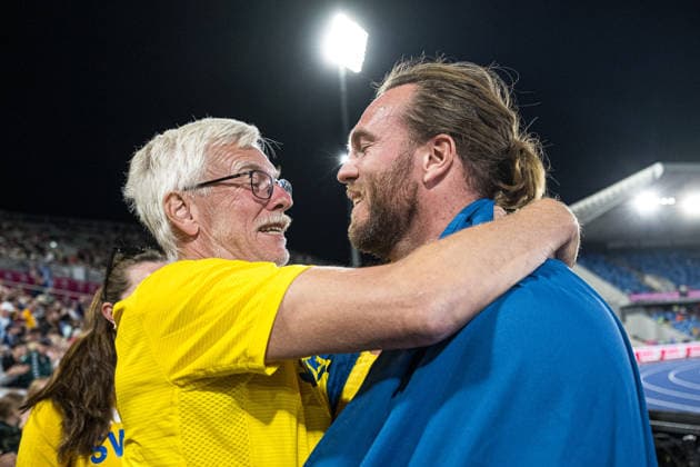 260810 Wictor Petersson of Sweden celebrates after competing in men s shot put during day 1 of the 2026 European Athletics Championships on August 10, 2026 in Birmingham. Photo: Maxim Thore BILDBYRAN kod MT MT1064 friidrott athletics friidrett friidrotts-em em friidretts-em 2026 european athletics championships 1 bbeng sverige jubel shot put kula kulestot *** 260810 Wictor Petersson of Sweden celebrates after competing in the men’s shot put during Day 1 of the 2026 European Athletics Championships on August 10, 2026 in Birmingham. Photo by Maxim Thore. BILDBYRAN code MT MT1064. track and field, athletics, friidrett, friidrotts EM, 2026 European Athletics Championships, 1, BBENG, Sweden, celebration, shot put, kula, kulestot  Copyright: MAXIMxTHORE BB260810MT177