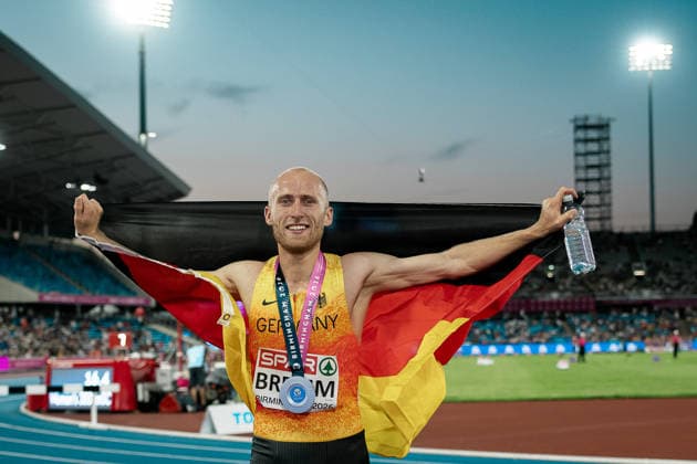 Florian Bremm (Franconia Athletics, 5000m Maenner), GBR, Leichtathletik, Athletics, European Athletics Championships 2026, Leichtathletik Europameisterschaft 2026, Birmingham 2026, 09.08.2026, GBR, Leichtathletik, Athletics, European Athletics Championships 2026, Leichtathletik Europameisterschaft 2026, Birmingham 2026, 09.08.2026 Birmingham *** Florian Bremm, Franconia Athletics, Men s 5000m, GBR, Track and Field, Athletics, 2026 European Athletics Championships, 2026 European Track and Field Championships, Birmingham 2026, August 9, 2026, GBR, Track and Field, Athletics, 2026 European Athletics Championships, 2026 European Track and Field Championships, Birmingham 2026, August 9, 2026, Birmingham Copyright: xStefanxMayerx EP_SMR