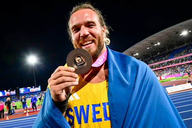 BIRMINGHAM, UNITED KINGDOM 20260810 Wictor Petersson during the men s shot put qualifying at the European Athletics Championships at Alexander Stadium in Birmingham. *** The image is included in the SPORTS PACKAGE. For others PAY IMAGE. *** BIRMINGHAM UK x10030x *** BIRMINGHAM, UNITED KINGDOM 20260810 Wictor Petersson during the men’s shot put qualifying round at the European Athletics Championships at Alexander Stadium in Birmingham *** The image is included in the SPORTS PACKAGE. For other images, please contact us for pricing. *** BIRMINGHAM, UK x10030x  Copyright: xJonasxEkströmer TTx EUROPEAN ATHLETICS CHAMPIONSHIPS 2026