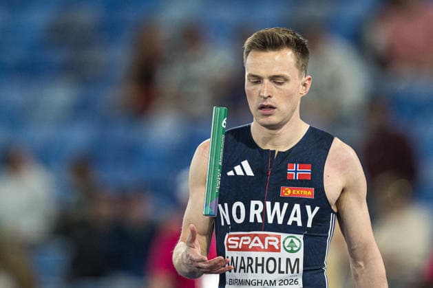 260810 Karsten Warholm of Norway competes in mixed 4x400 meter relay during day 1 of the 2026 European Athletics Championships on August 10, 2026 in Birmingham. Photo: Mathias Bergeld BILDBYRAN kod MB MT1064 friidrott athletics friidrett friidrotts-em em friidretts-em 2026 european athletics championships 1 bbeng stafett relay norge *** August 10, 2026: Karsten Warholm of Norway competes in the mixed 4x400-meter relay during Day 1 of the 2026 European Athletics Championships on August 10, 2026 in Birmingham. Photo by Mathias Bergeld. BILDBYRAN code MB MT1064. track and field, athletics, friidrett, friidrotts EM, 2026 European Athletics Championships, 1 BBENG, relay, Norway  Copyright: MATHIASxBERGELD BB260810MB132