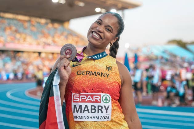 Yemisi Mabry (MTG Mannheim, Kugelstossen Frauen), GBR, Leichtathletik, Athletics, European Athletics Championships 2026, Leichtathletik Europameisterschaft 2026, Birmingham 2026, 09.08.2026, GBR, Leichtathletik, Athletics, European Athletics Championships 2026, Leichtathletik Europameisterschaft 2026, Birmingham 2026, 09.08.2026 Birmingham *** Yemisi Mabry, MTG Mannheim, Women s Shot Put, GBR, Track and Field, Athletics, 2026 European Athletics Championships, 2026 European Track and Field Championships, Birmingham 2026, August 9, 2026, GBR, Track and Field, Athletics, 2026 European Athletics Championships, 2026 European Track and Field Championships, Birmingham 2026, August 9, 2026, Birmingham Copyright: xStefanxMayerx EP_SMR
