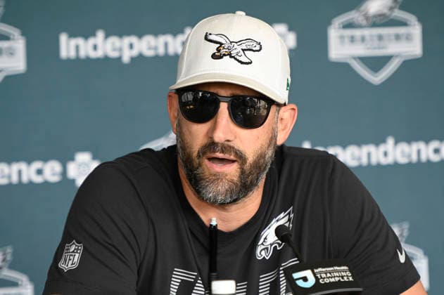 August 10, 2026, Philadelphia, Pennsylvania, United States: Eagles head coach, NICK SIRIANNI, holds a presser before the teamÃ¢â‚¬â ¢s midmorning training camp held at the Jefferson Health Training Complex in Philadelphia Pa NFL, American Football Herren, USA 2026: Philadelphia Eagles Training Camp  - ZUMArf1_ 20260810_zaf_rf1_001 Copyright: xRickyxFitchettx