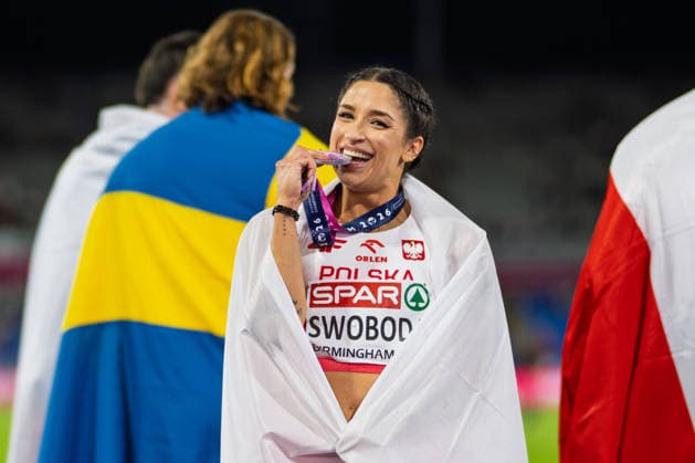 BIRMINGHAM, UNITED KINGDOM - AUGUST 10: Ewa Swoboda of Poland Women s 100m during the European Athletics Championships at Alexander Stadium on August 10, 2026 in Birmingham, United Kingdom. England United Kingdom Copyright: xBEAUTIFULxSPORTS TobiasxLacknerx