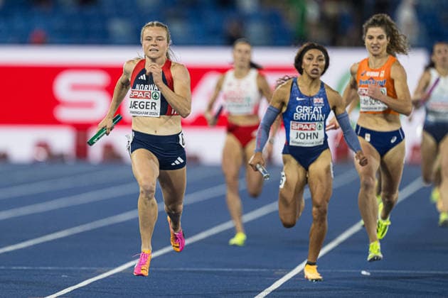 260810 Henriette Jaeger of Norway competes in mixed 4x400 meter relay during day 1 of the 2026 European Athletics Championships on August 10, 2026 in Birmingham. Photo: Mathias Bergeld BILDBYRAN kod MB MT1064 friidrott athletics friidrett friidrotts-em em friidretts-em 2026 european athletics championships 1 bbeng norge *** August 10, 2026: Henriette Jaeger of Norway competes in the mixed 4x400-meter relay during Day 1 of the 2026 European Athletics Championships on August 10, 2026 in Birmingham. Photo by Mathias Bergeld, BILDBYRAN, code MB MT1064. track and field, athletics, friidrett, friidrotts EM, 2026 European Athletics Championships, 1, BBeng, Norway  Copyright: MATHIASxBERGELD BB260810MB152