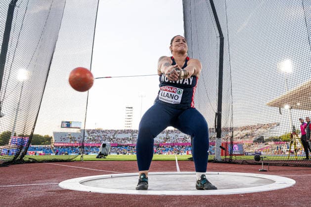 260810 Beatrice Nedberge Llano of Norway competes in women™s hammer throw during day 1 of the 2026 European Athletics Championships on August 10, 2026 in Birmingham. Photo: Mathias Bergeld BILDBYRAN kod MB MT1064 friidrott athletics friidrett friidrotts-em em friidretts-em 2026 european athletics championships 1 bbeng dam damer women hammer throw slegge slägga norway *** August 10, 2026: Beatrice Nedberge Llano of Norway competes in the women’s hammer throw during Day 1 of the 2026 European Athletics Championships on August 10, 2026 in Birmingham. Photo by Mathias Bergeld, BILDBYRAN, code MB MT1064. track and field, athletics, friidrett, friidrotts EM, 2026 European Athletics Championships, 1, BBeng, women, hammer throw, Norway  Copyright: MATHIASxBERGELD BB260810MB164