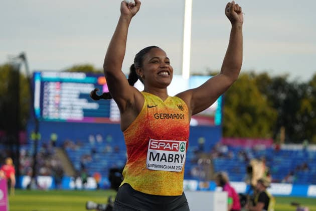 Birmingham , Leichtathletik, Athletics, Track and Field, EAA, Leichtathletik EM Birmingham 2026 European Championships birmingham 2026 , 10.08-17.08.2026, Alexander Stadium Birmingham, Grossbritannien , Kugelstossen Frauen, Shot Put Women, Final Finale, Yemisi Mabry, Deutschland, Germany GER Copyright Gladys Chai von der Laage *** Birmingham, Track and Field, Athletics, EAA, 2026 European Athletics Championships in Birmingham, August 10–17, 2026, Alexander Stadium, Birmingham, Great Britain, Women’s Shot Put, Final, Yemisi Mabry, Germany, GER Copyright Gladys Chai von der Laage