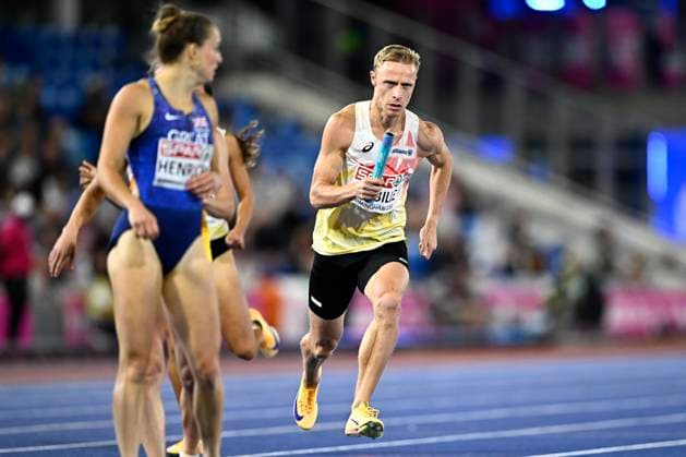 European Athletics Championships Birmingham 2026 - day 1 BIRMINGHAM, ENGLAND - AUGUST 10 : Mabille Florent (BEL) in action during the 4x400m mixed on day 1 of the Birmingham 2026 European Athletics Championships on August 10, 2026 in Birmingham, England, 10 08 2026 Birmingham ENGLAND  Copyright: xTomasxSiskx
