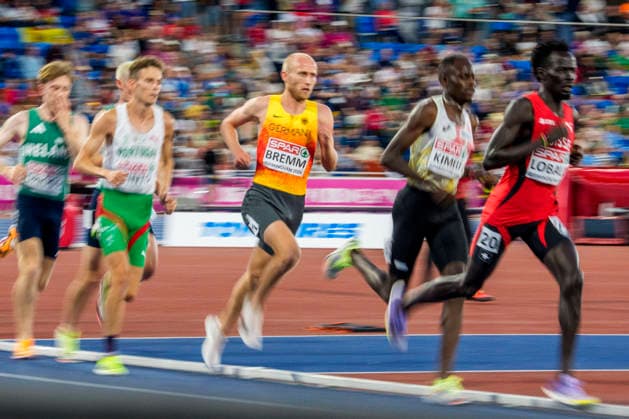 BIRMINGHAM, GREAT BRITAIN - AUGUST 10, 2026 : Florian BREMM (GER Germany) competing in the 5000m final during the European Athletics Championships at Alexander Stadium on August 10, 2026 in Birmingham, Great Britain. Nordrhein-Westfalen Great Britain Copyright: xLeahxKohringx